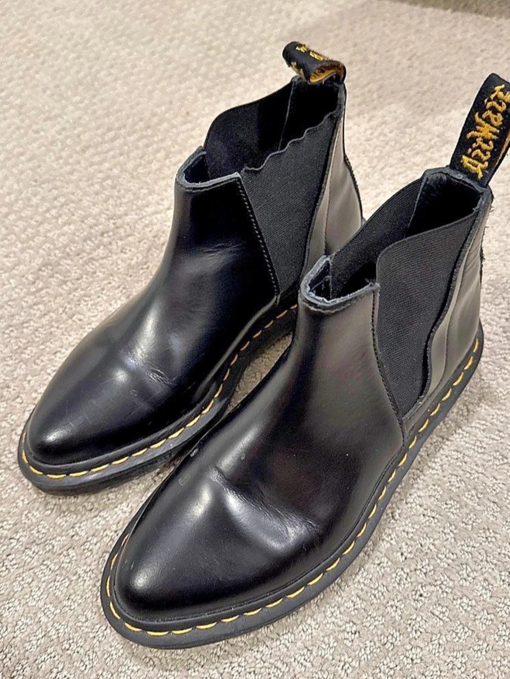 Dr. Martens Maybole Square Toe Chelsea Boots Black